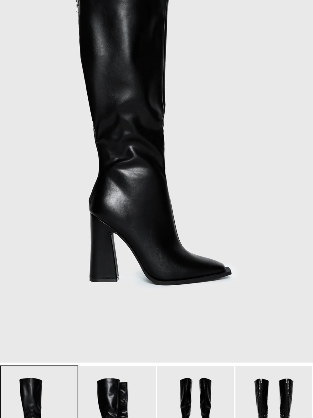 Princess Polly Keely boots matte black